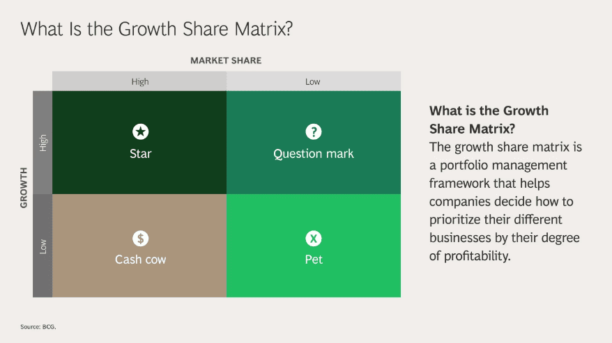 BCG Matrix example